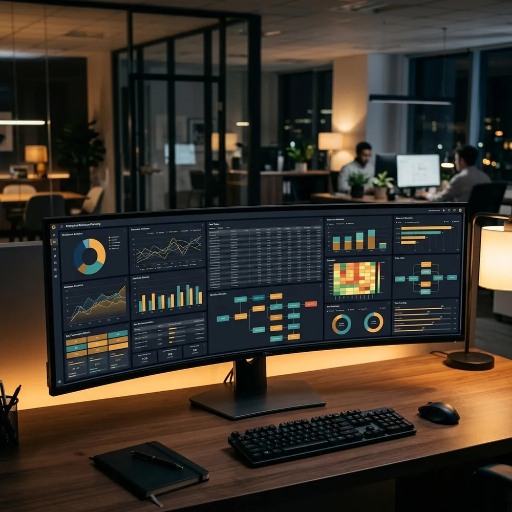 ERP dashboard and business intelligence at Quantova